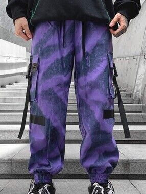 MEN Camo Cargo Jogger Pants Streetwear